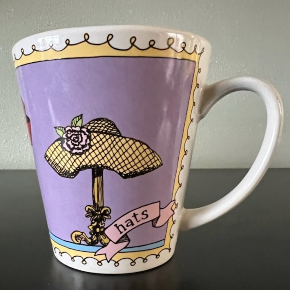 Signature Housewares Ursula Dodge Favorite Hats Mug | Vintage Pillbox Beret Cup